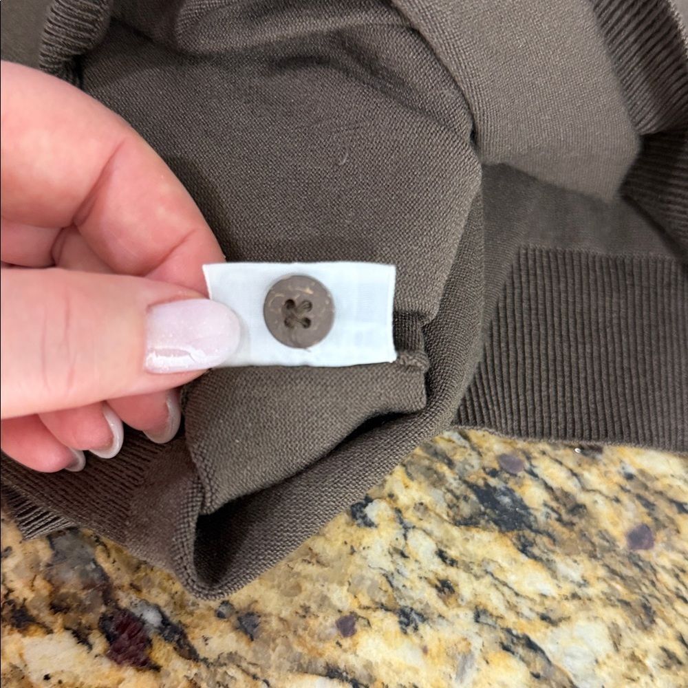 Tommy Bahama Brown Silk Blend Long Sleeve Polo Sweater Mens M - Picture 8 of 10